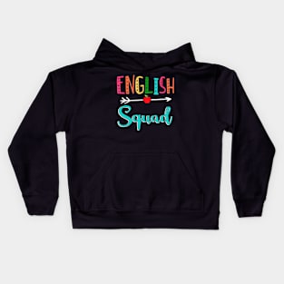 English Squad Teacher Back To School Kids Hoodie